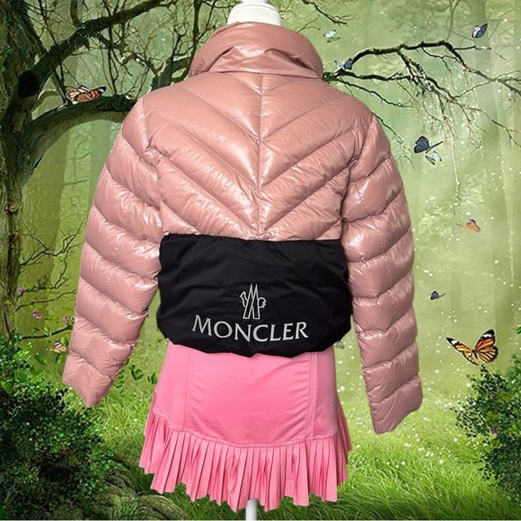 AUNTHENTIC MONCLER MORGA PINK JACKET SIZE 1 - Picture 6 of 16